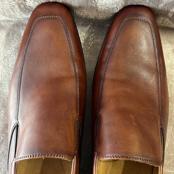 Florsheim Leather Upper Slip On Moccasins - Picture 4 of 9